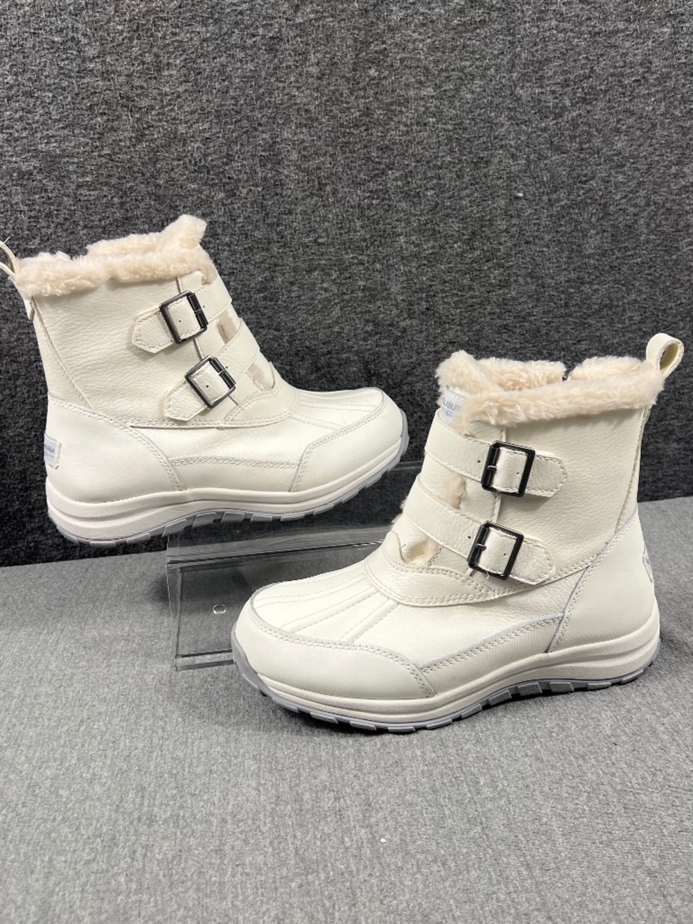 UGG Koolabura Side Zip Winter Snow Boots 8 Style 1116743 Buckle White